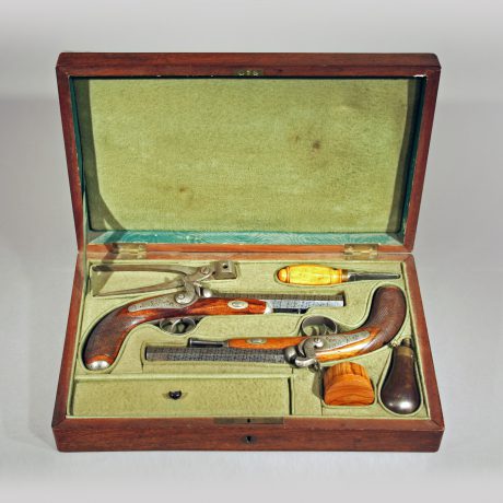 Case Pair of Percussion Pistols